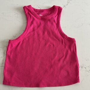 Blair Stretch Cotton Crop Racerback Tank Top